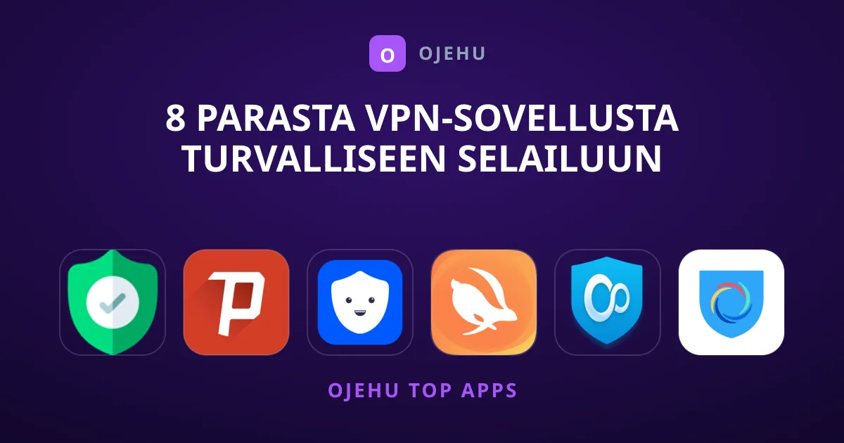 8 Parasta VPN-sovellusta Turvalliseen Selailuun